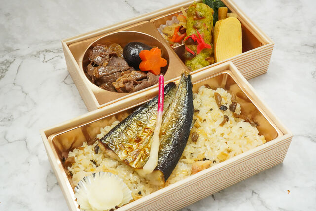 【熨斗対応可】八十吉流幕の内 ～さんまの開きと牛肉のすき焼き～