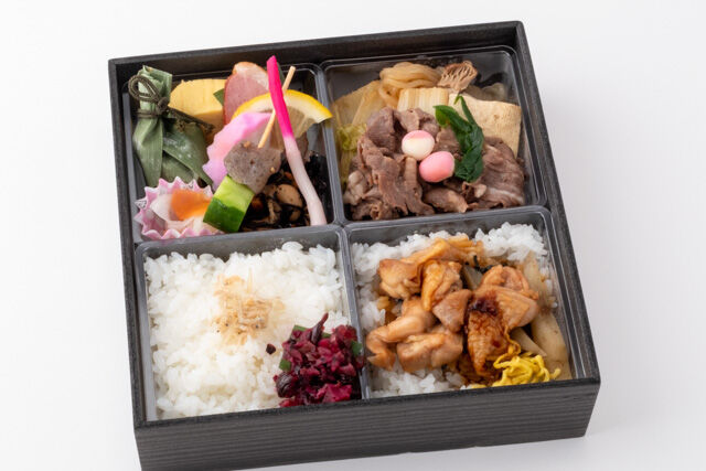 ご飯たっぷり京御膳（すき焼き＆鶏めし）