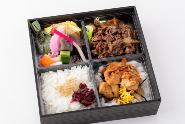 ご飯たっぷり京御膳（焼肉＆鶏めし）