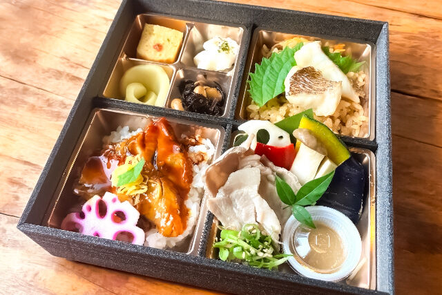 【秋限定】鰻ご飯と秋野菜の冷しゃぶと鯛めし