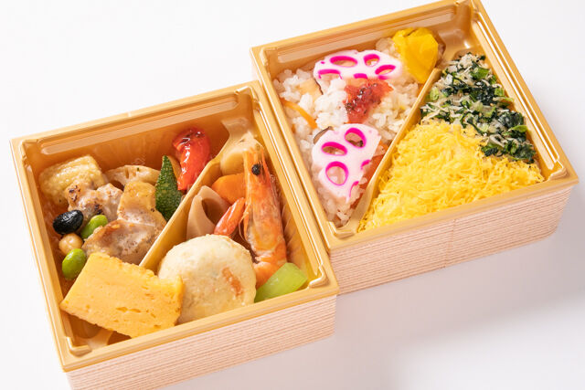 日光湯葉豆腐とごろごろ温野菜彩り重ね弁当