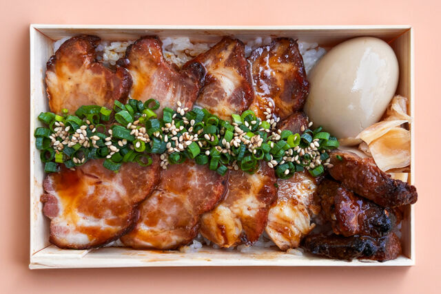 【2月限定価格】【本格焼豚】蜜汁チャーシュー重【特撰銘柄 林SPF豚】極上2種盛90g