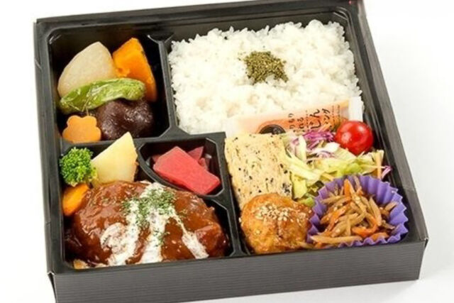 自家製デミグラスハンバーグ弁当