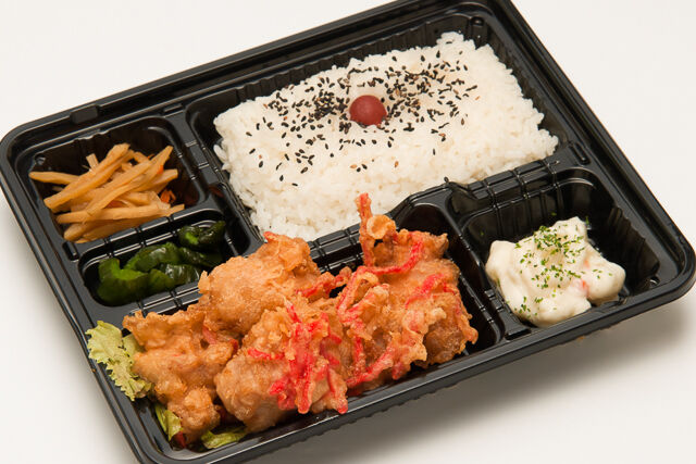 紅しょうがとり天弁当