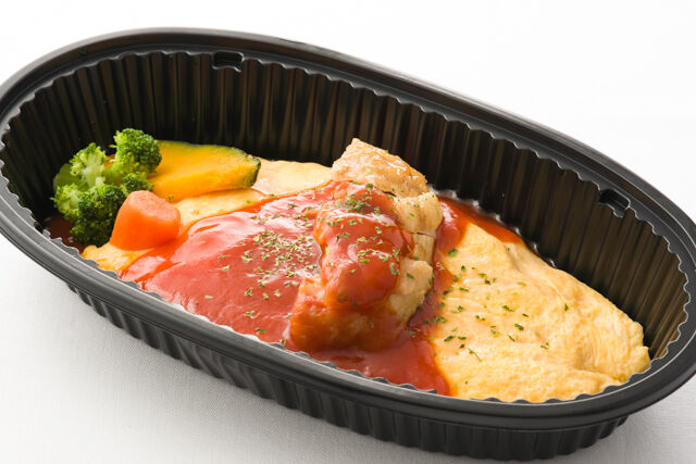 【特製トマトソース】オムライス＆特製ローストチキン