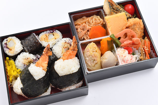 天むす２段弁当