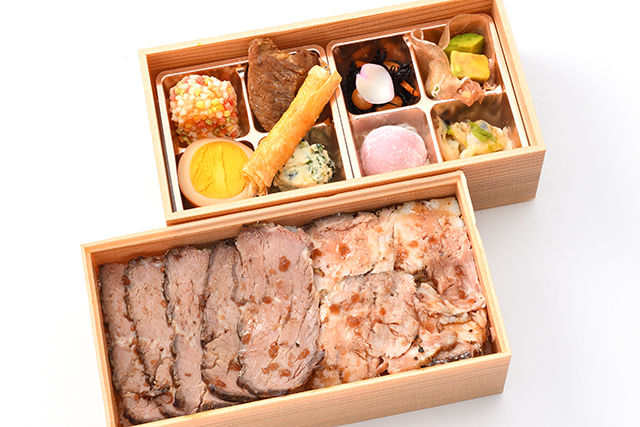 絶品ローストポーク＆ローストビーフの二段重御膳