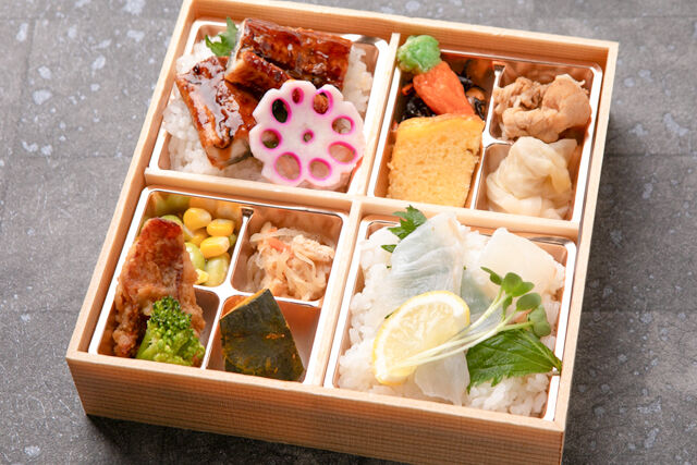 贅沢彩り御膳～鯛の昆布〆と鰻の蒲焼き～