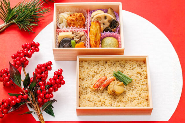 【冬限定】ずわい蟹と帆立のせごはん折詰