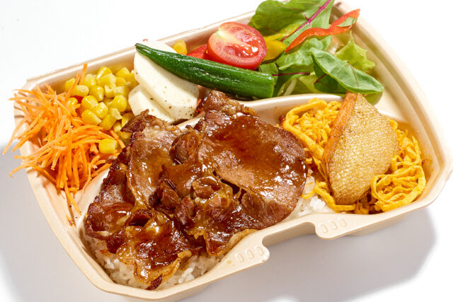 豚肩ロース 鮭ハラス弁当