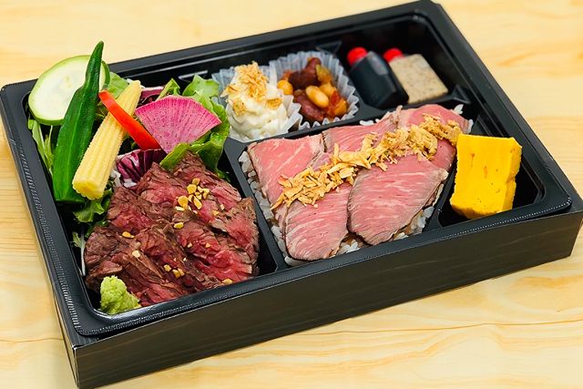 【春限定】黒毛和牛ローストビーフと牛ハラミ御膳