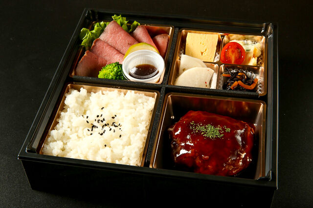 まつりのローストビーフとハンバーグ