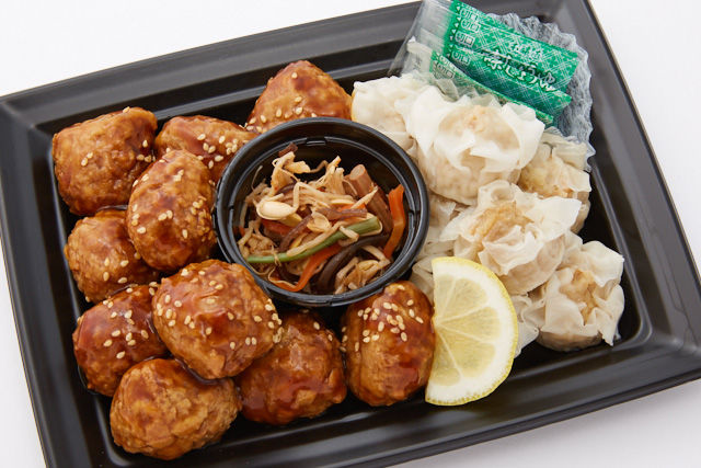 焼売＆肉団子の甘酢餡掛けプレート