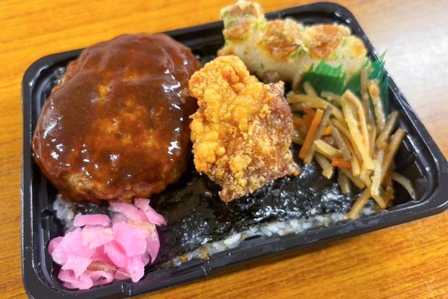 のっけのり弁 ハンバーグ