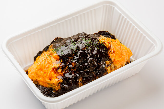 マイルドなブラックマサラカレーオムライス