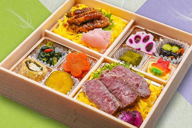 牛ステーキとひつまぶし御膳