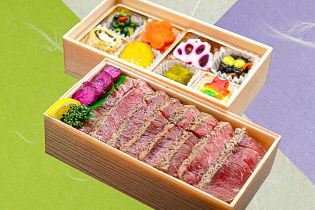 国産牛ステーキ二段重