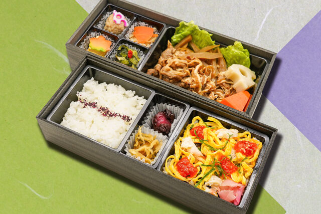 鯛筋子寿司名物牛しぐれ煮弁当