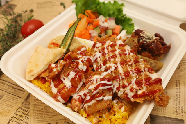 チキン＆フィッシュフライオーバーライスコンボ セパレートBOX