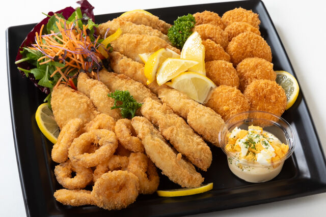 3種のシーフードフライ盛り合わせ～タルタルソース添え～