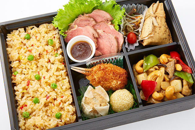 蘭～中華風ローストビーフと鶏肉カシューナッツ炒め御膳～