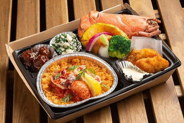 カナダ産活オマール海老のパエリア弁当