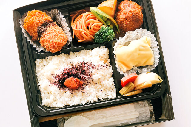 ranpuのハンバーグデミソース弁当
