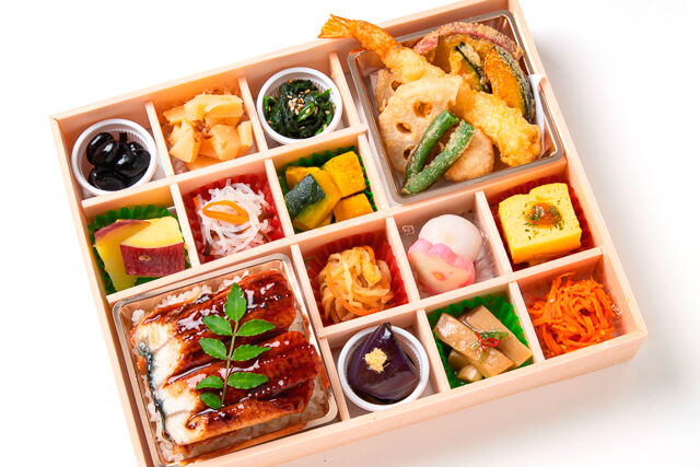 【熨斗対応可】彩り うな重＆天麩羅御膳