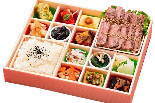 【熨斗対応可】牛ステーキと四季の惣菜12品御膳