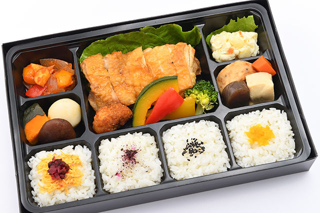 チキンの照り焼き和洋弁当