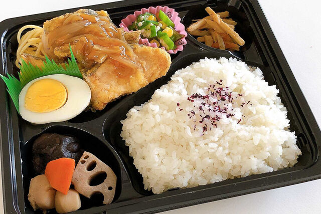 白身魚のあんかけ弁当