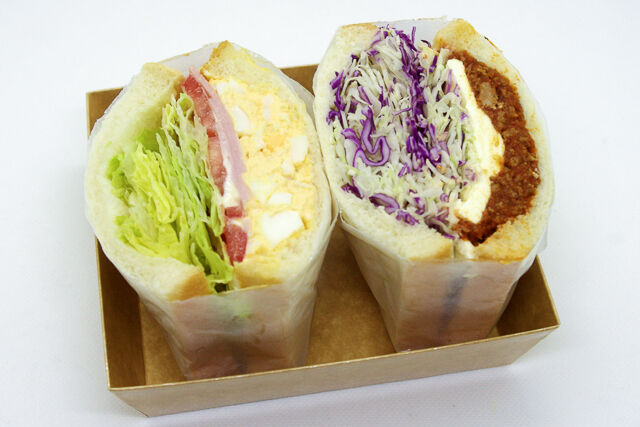 【チリミート×クリームチーズ】＆【ロースハム×エッグサラダ】