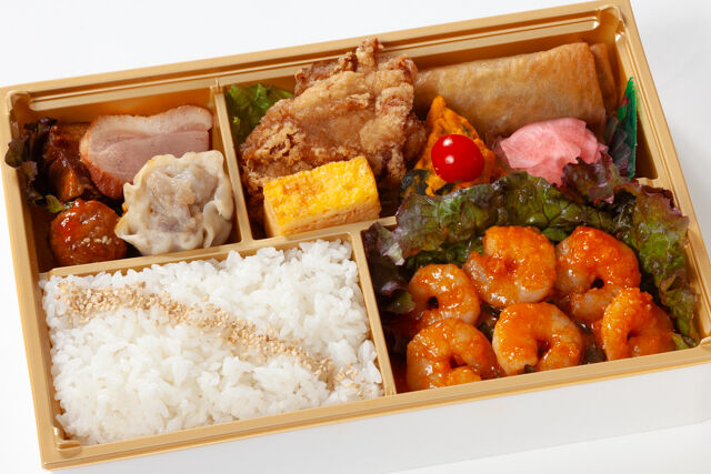 豪華中華幕の内！メイン海老チリ炒め