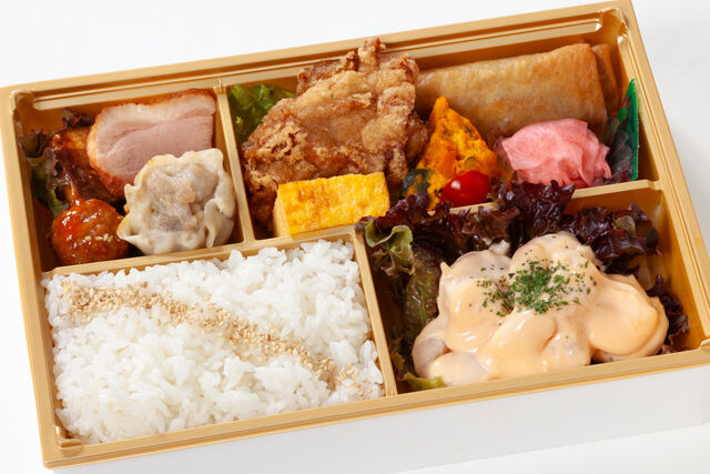 豪華中華幕の内！メイン海老マヨ炒め