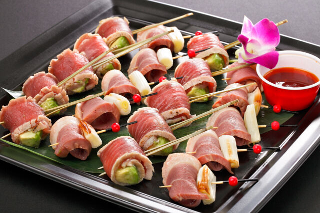 コンビプレートB アボカドの鮪巻き＆合鴨