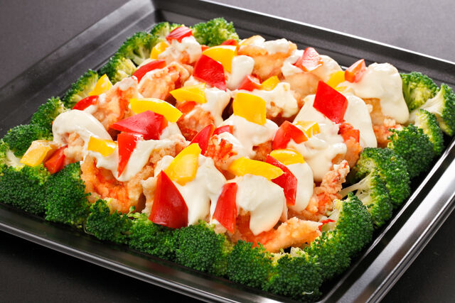 大海老のフリット マヨクリーム添え