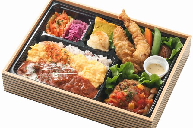 洋彩御膳 ～とろ玉ビーフハヤシ＆ラタトゥイユハンバーグ～