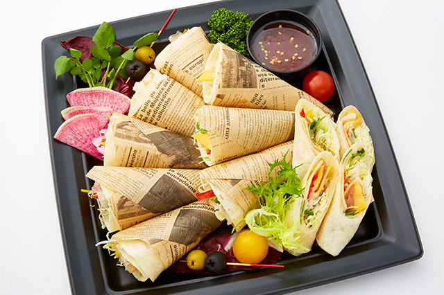 生ハムとチーズのトルティーヤ