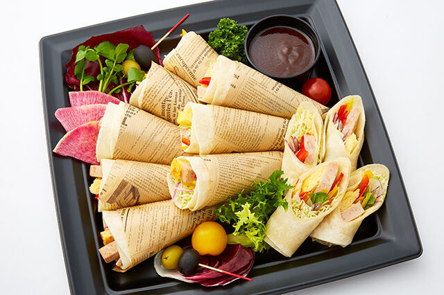 ミートテリーヌとタマゴのトルティーヤ