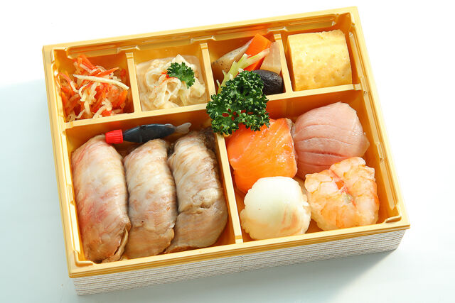 【熨斗対応可】こい希特製彩り御膳～希少部位の肉寿司と手まり寿司～