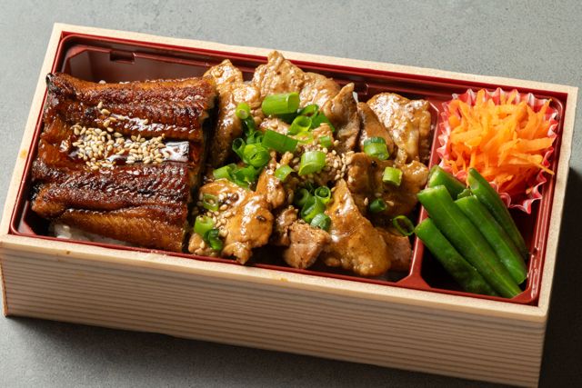 鰻の蒲焼と十勝のブランドポーク・匠の黄金タレ焼き重