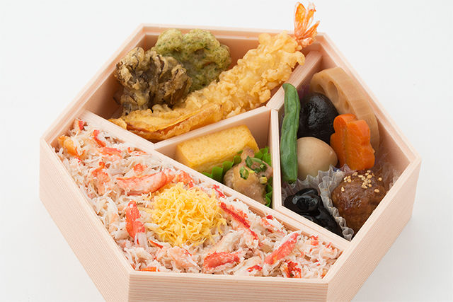 【熨斗対応可】本ずわい蟹釜めしと天麩羅御膳