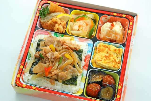 上彩り弁当 洋風 豚焼肉（じょういろどりべんとう）（NO.139）