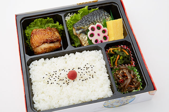 塩鯖と鶏の照り焼き弁当