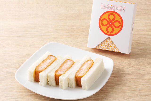 エビかつサンド 3切