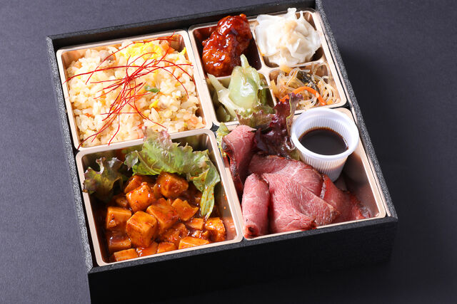 本格中華御膳（麻婆豆腐、ローストビーフ）