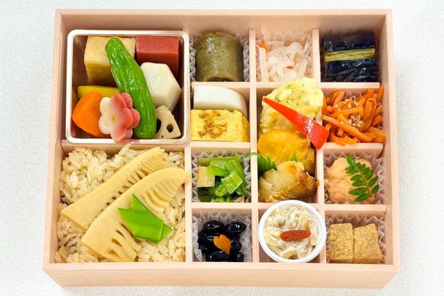 季節のお弁当 春芽吹