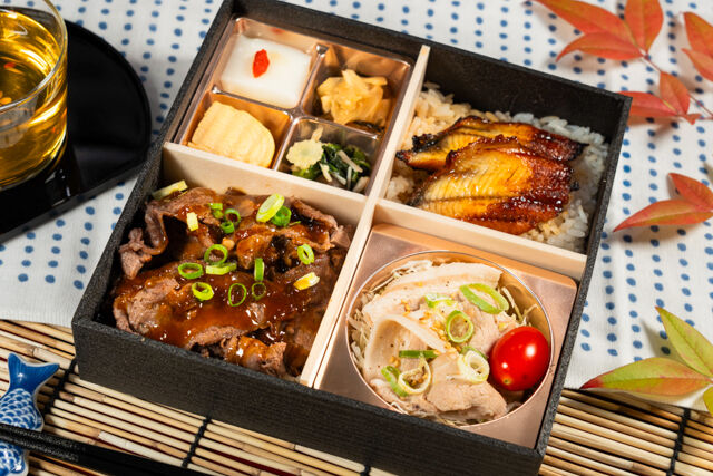 【熨斗対応可】牛焼肉と鰻の合盛り御膳