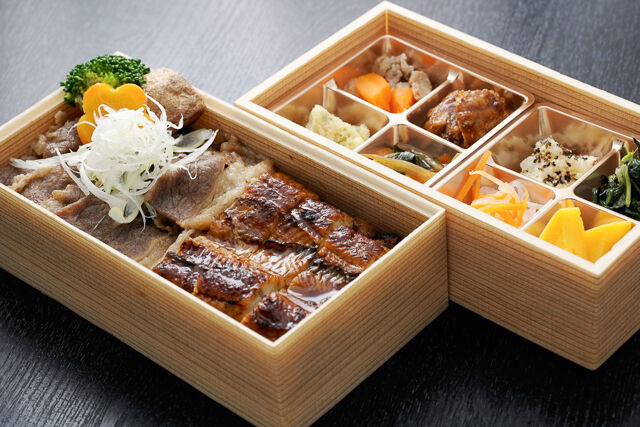 厳選鰻と特選牛カルビ重