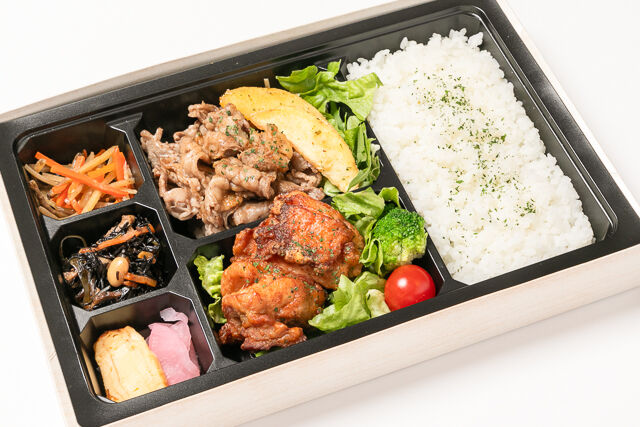 焼肉と唐揚げ御膳